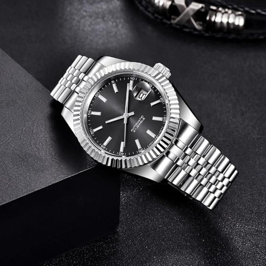 Black Dial Jubilee-Style Bracelet