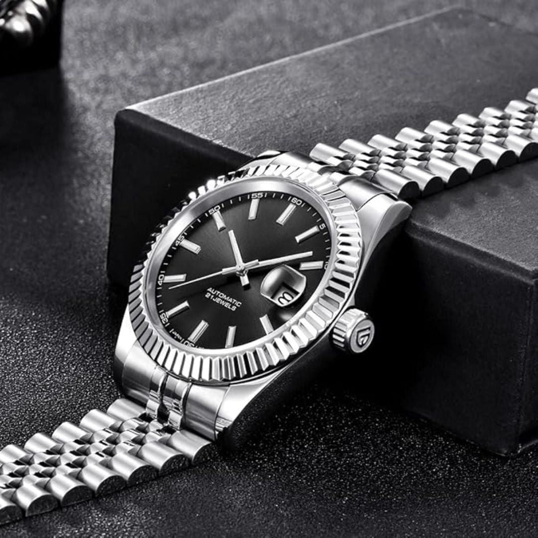 Black Dial Jubilee-Style Bracelet