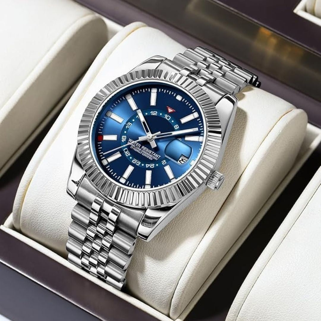 Blue Dial Jubilee-Style Bracelet